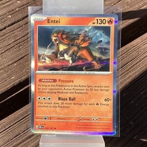 Pokemon‎ Entei Basic Holo Rare TCG Card 030 197